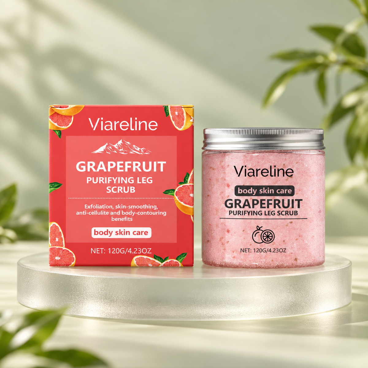 VIARELINE Grapefruit Body Scrub — 120 g