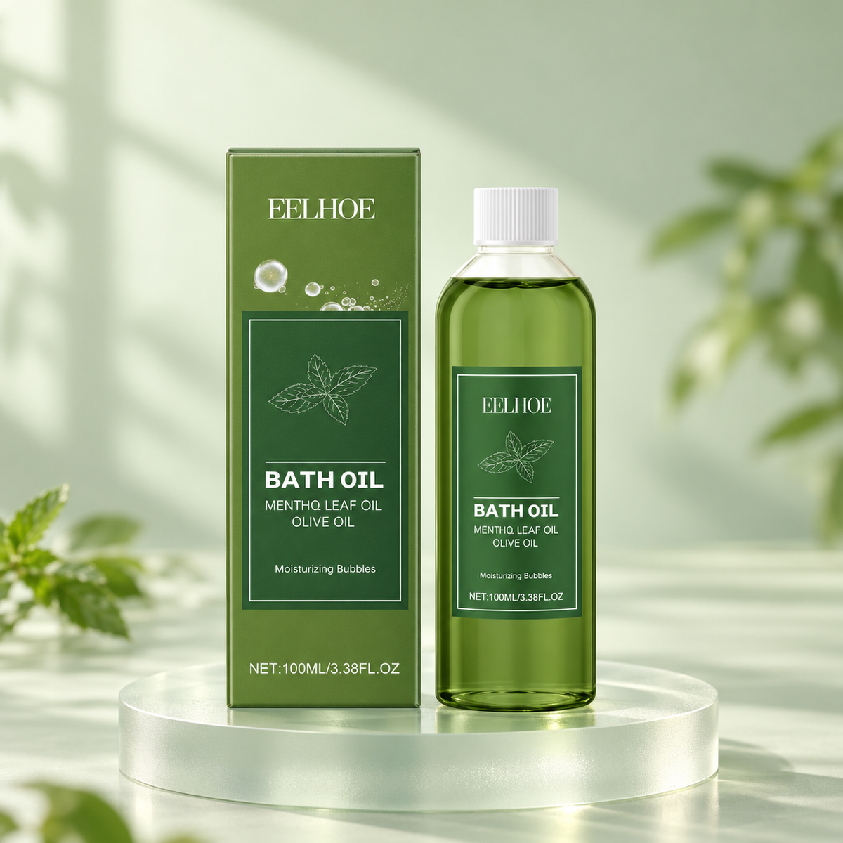EELHOE Mint & Olive Bath Oil — 100 mL