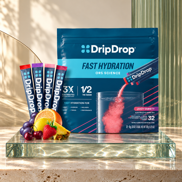 DripDrop Juicy Variety Hydration — 32 Sticks