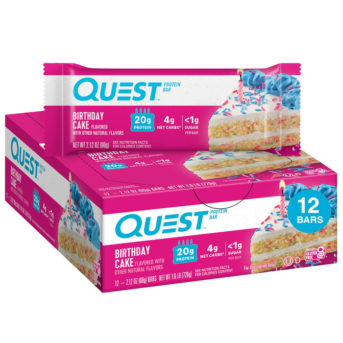 Quest Birthday Cake Protein Bars