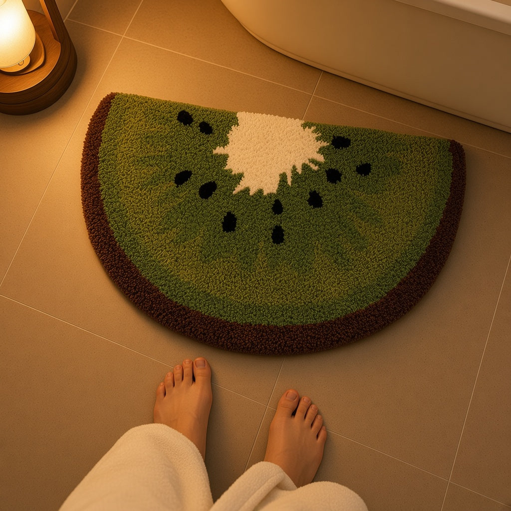 Fruit Bath Mat size on bathroom tiles