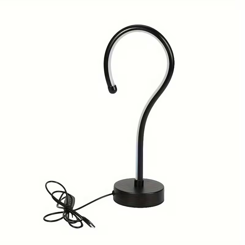Question Mark Lamp with attached USB-A cable and inline controller