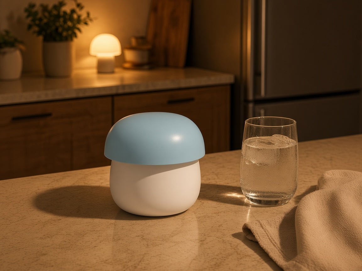 Mushroom Ice Mold, light blue, kitchen light