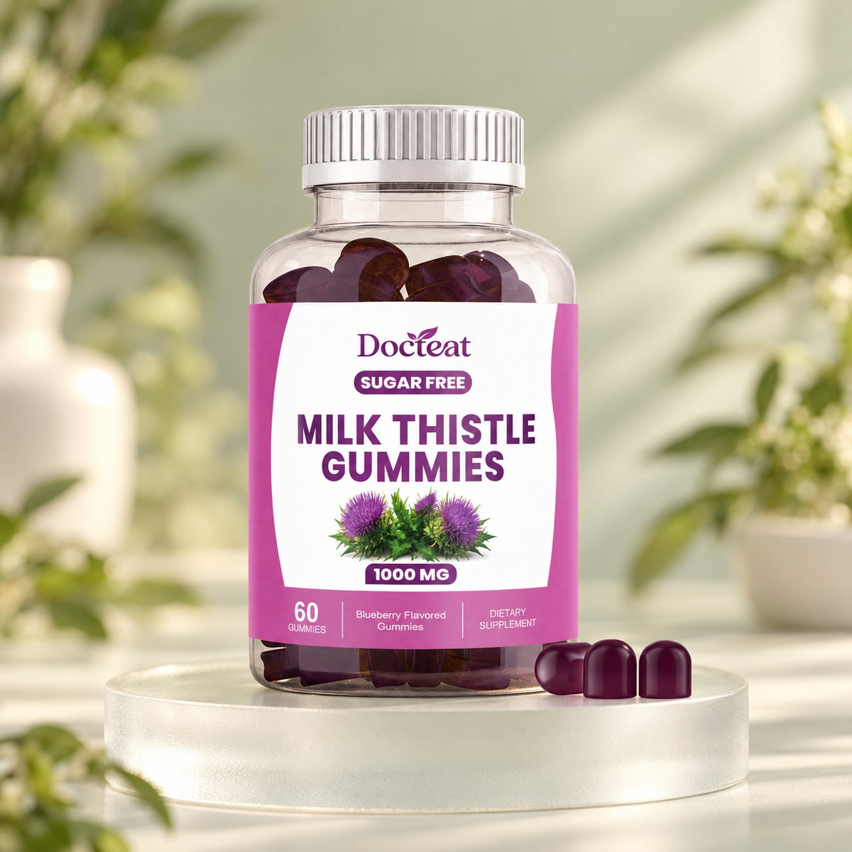 Docteat Milk Thistle Gummies — 60 Count