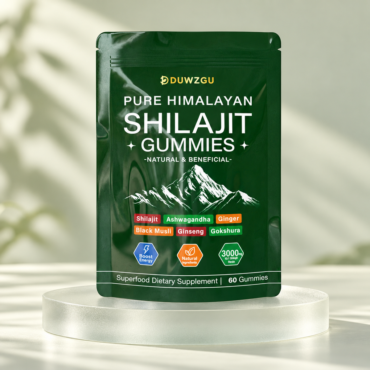 DUWZGU Himalayan Shilajit Gummies — 60 Count