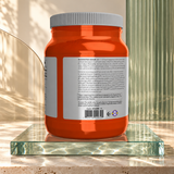 NOW Sports Creatine Monohydrate 1 kg — directions and caution label on Zeniqas glass background