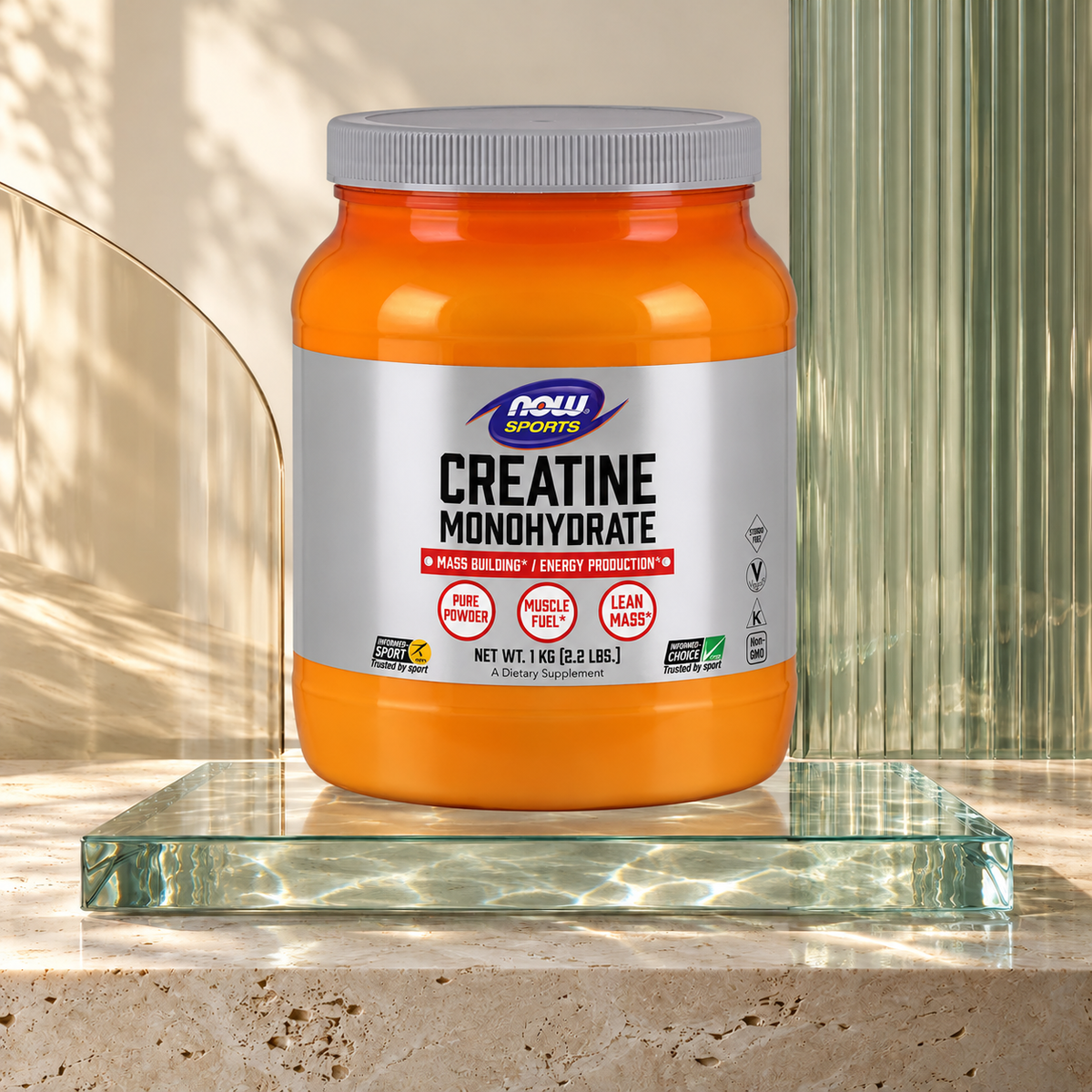 NOW Sports Creatine Monohydrate Powder — 200 Servings