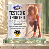 NOW Sports manufacturer information — testing and quality on Zeniqas glass background